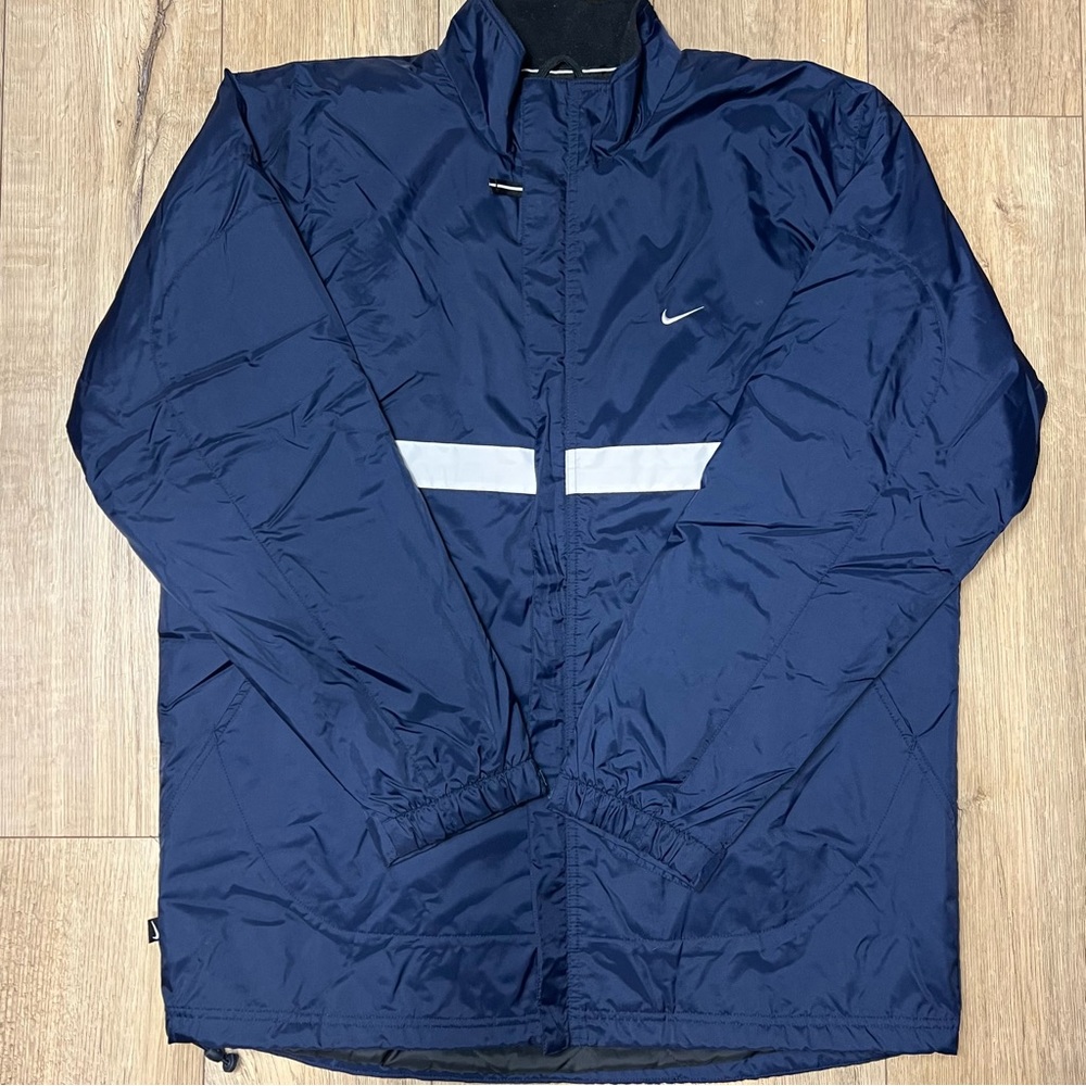 Nike Navy Zip Up Rain Jacket Men’s Size L